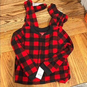 Carter's Red and Black Checkered Pajama Set